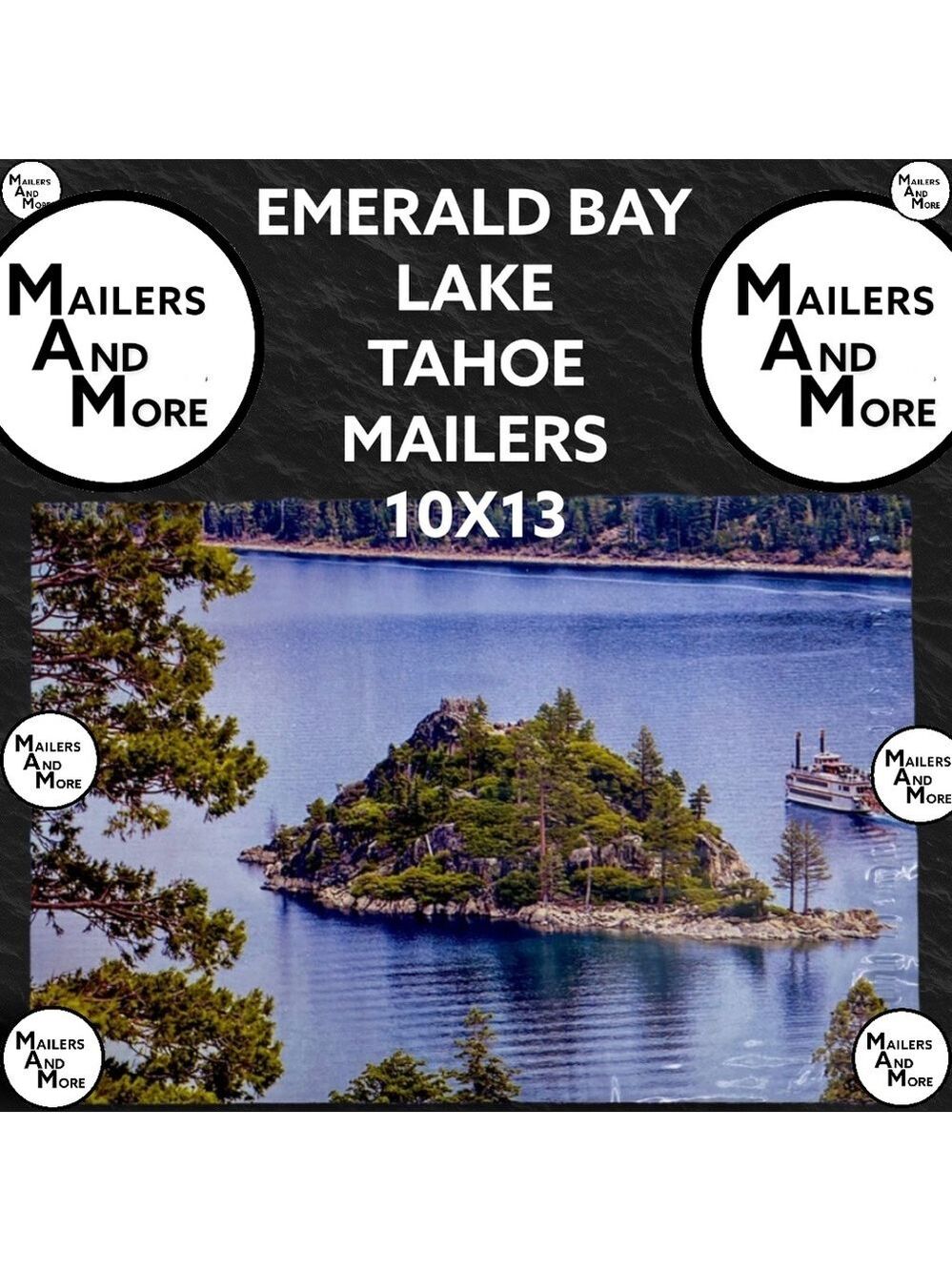 25 10X13 Poly Mailers Lake Tahoe California PRICE IS FIRM - Picture 8 of 9